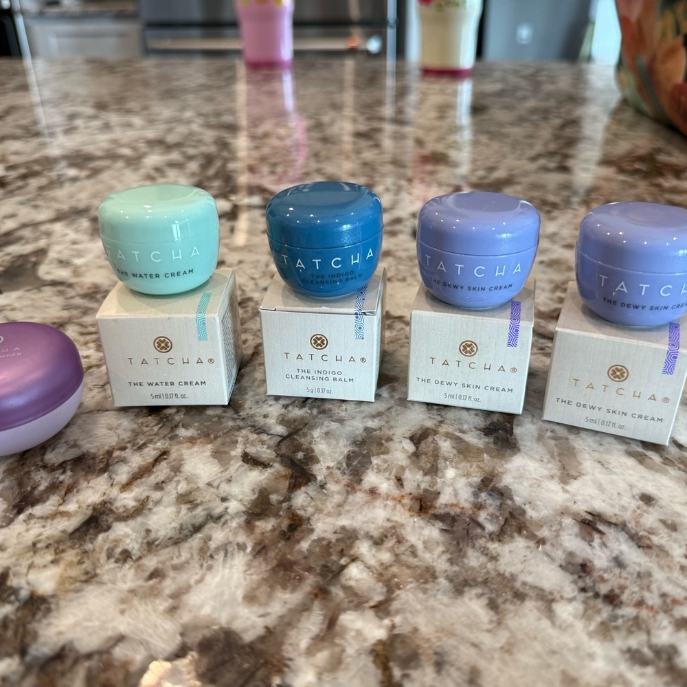 Tatcha Skincare Mini Set in Blue and Purple